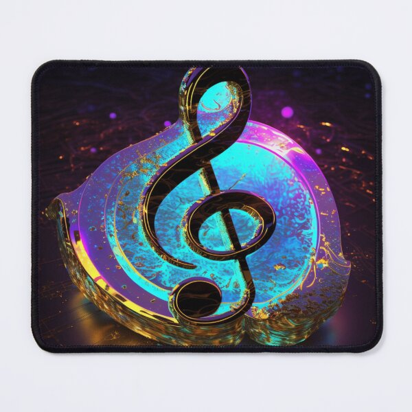 Item preview, Synthwave Musical Note designed and sold by VhsNeon.