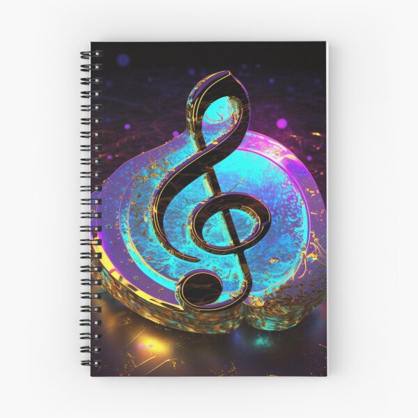 Item preview, Synthwave Musical Note designed and sold by VhsNeon.