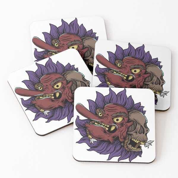 Item preview, Tengu x skull designed and sold by 995dsgn.