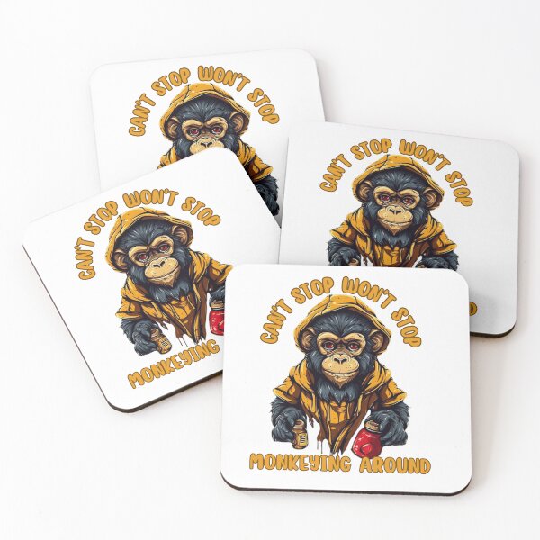 Item preview, Can't stop, won't stop monkeying around designed and sold by Justin Haas.