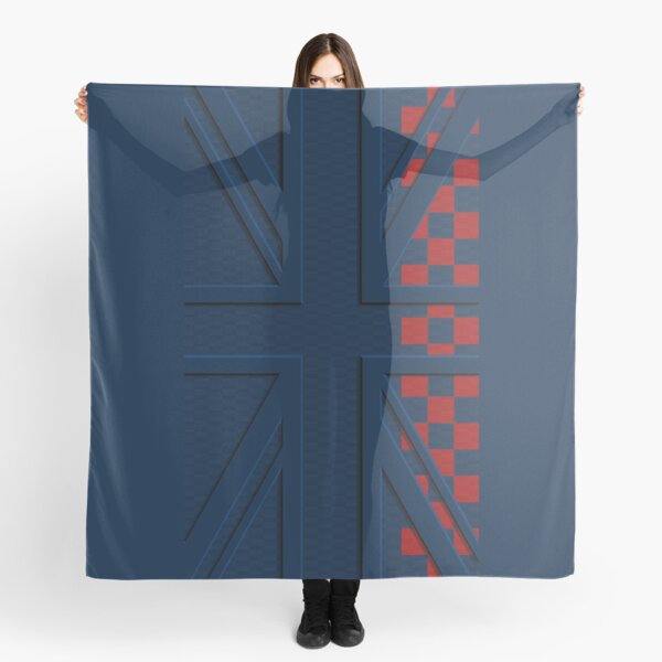 Item preview, Deep Blue Union Jack Carbon Blue Red Checkered Mini Cooper 3D British Flag designed and sold by UnnecessaryLuck.