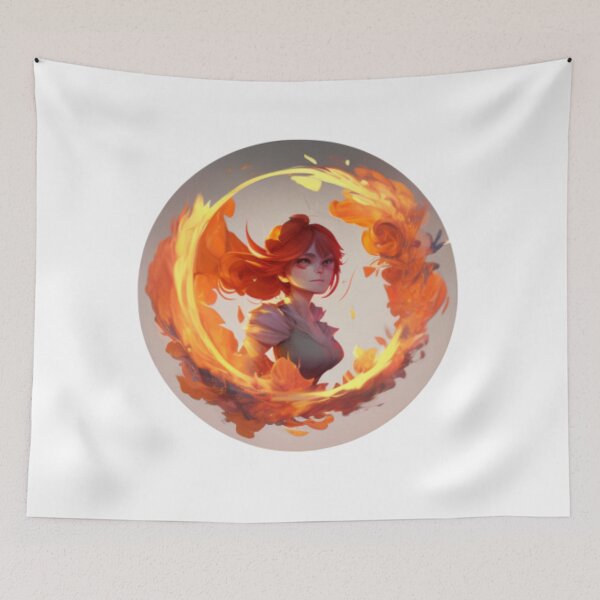 Item preview, girl on fire artwork design designed and sold by mangature  Lady.