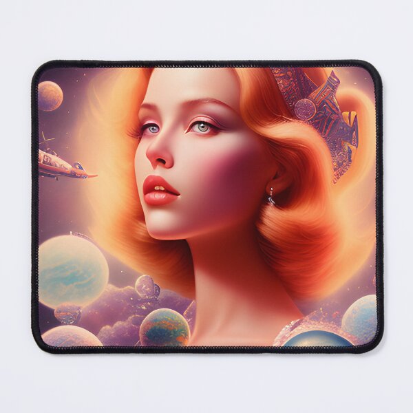 Item preview, Woman in the Clouds and Planets designed and sold by oldrockerdudes.