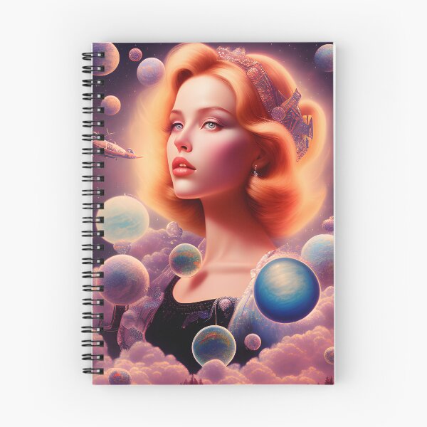 Item preview, Woman in the Clouds and Planets designed and sold by oldrockerdudes.