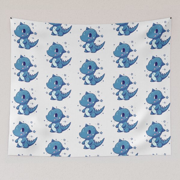 Item preview, cute blue dinosaur emoji  designed and sold by nhahn33.