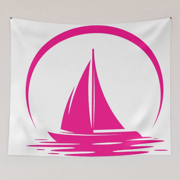 Item preview, Sailboat sailing in the sea and sun goes down at the background designed and sold by smitke.