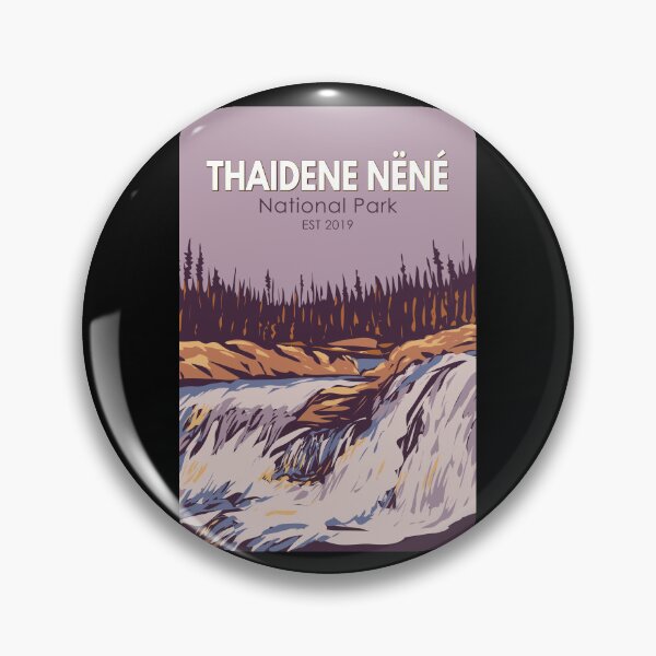 Item preview, Thaidene Nene National Park Canada Travel Art Vintage designed and sold by KrisSidDesigns.