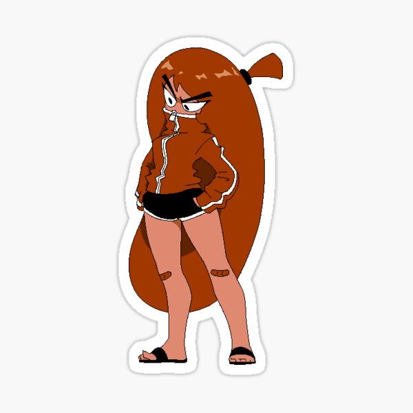 "Pizza Tower Sausage Topping Waifu" Sticker for Sale by DarkMysteryMan