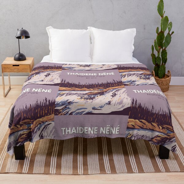 Item preview, Thaidene Nene National Park Canada Travel Art Vintage designed and sold by KrisSidDesigns.