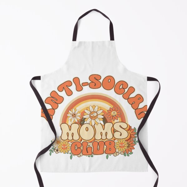 Item preview, Antisocial moms club Retro quote gift for funny mother Vintage floral pattern designed and sold by HomeCoquette.