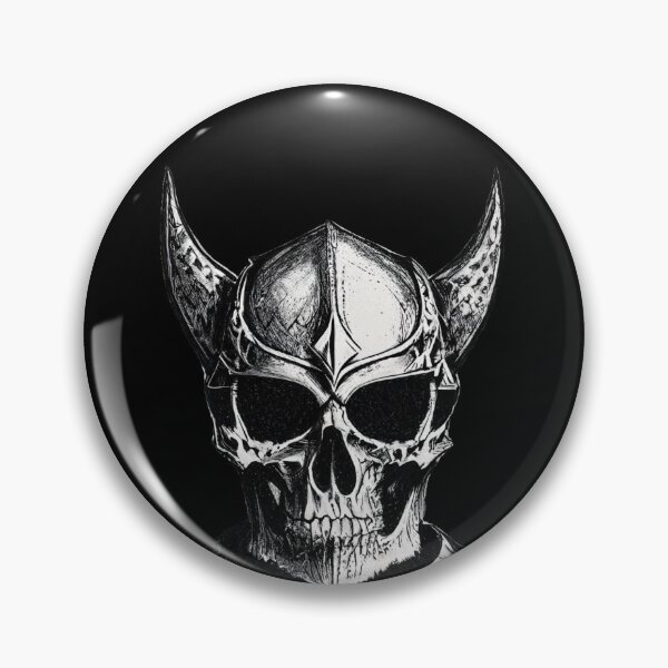 Item preview, Armored Knight Skull with horns  designed and sold by digitaldraw4you.