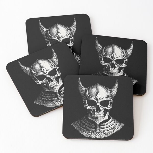 Item preview, Armored Knight Skull with horns  designed and sold by digitaldraw4you.