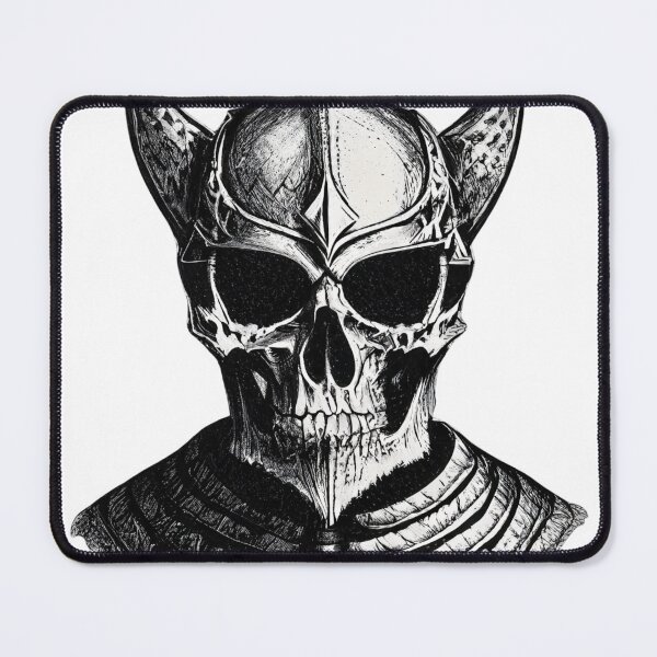 Item preview, Armored Knight Skull with horns designed and sold by digitaldraw4you.