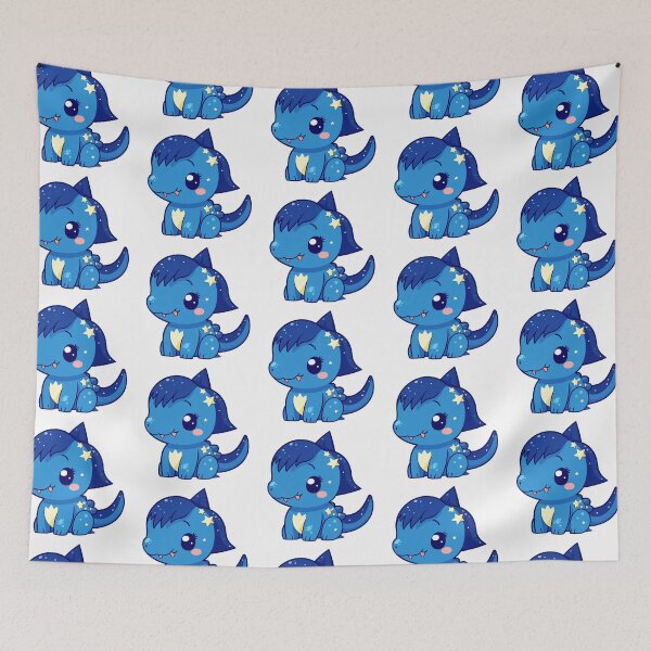Item preview, cute blue dinosaur emoji  designed and sold by nhahn33.