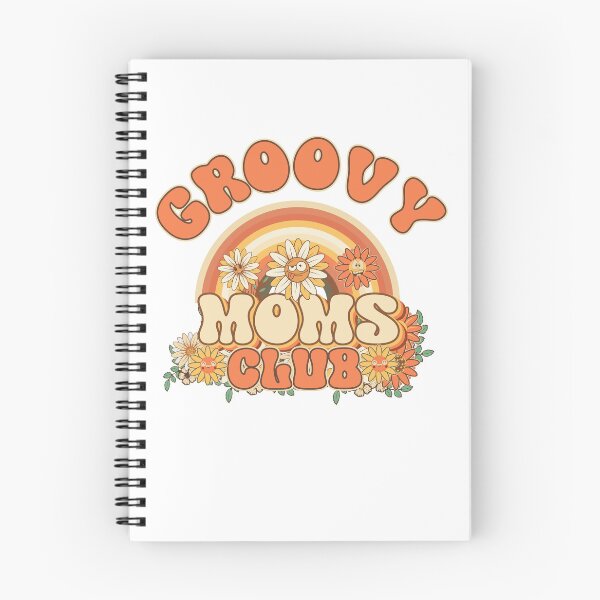Item preview, Groovy moms club Retro quote gift for funny mother Vintage floral pattern designed and sold by HomeCoquette.