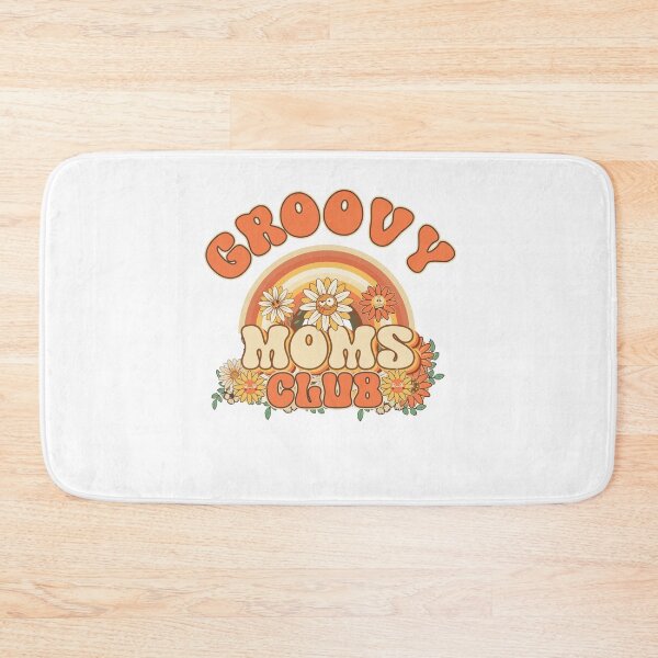 Item preview, Groovy moms club Retro quote gift for funny mother Vintage floral pattern designed and sold by HomeCoquette.