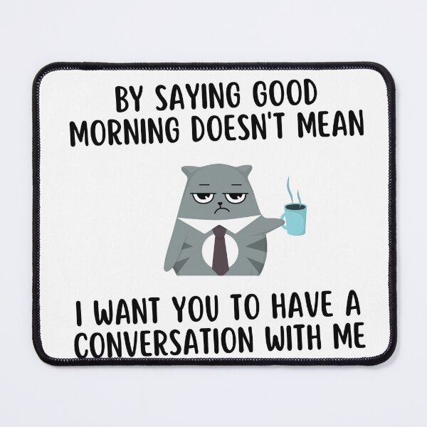 Item preview, Morning Grouch Cat, Coffee designed and sold by AlfabetDesign.