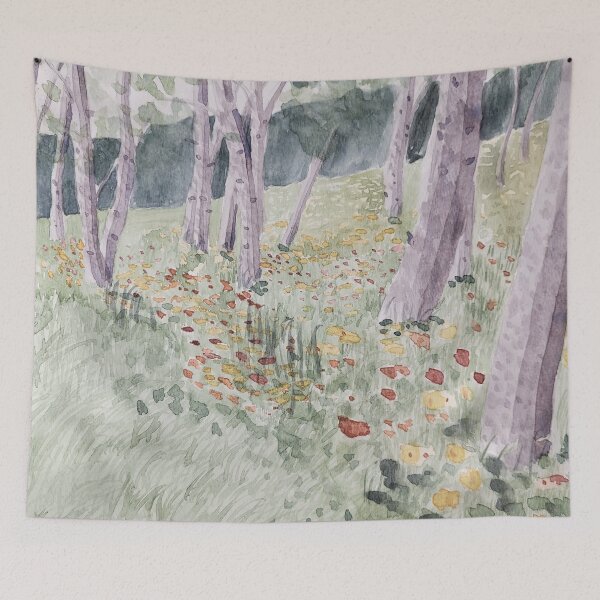 Item preview, Forested Field of Flowers designed and sold by Nicole Hanson.