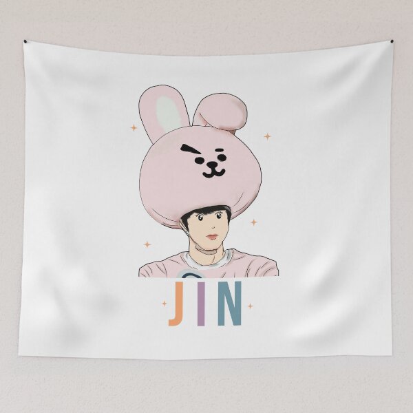 Item preview, JIN BTS WEARING PINK RABBIT COSTUME designed and sold by Aurorasl.