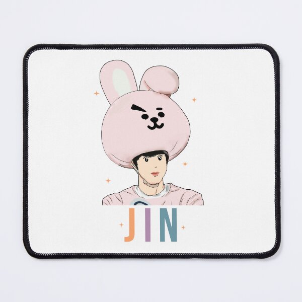 Item preview, JIN BTS WEARING PINK RABBIT COSTUME designed and sold by Aurorasl.