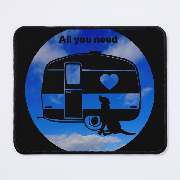 Item preview, ALL YOU NEED HEART DOG CARAVAN SKY designed and sold by Marni Scofidio Desi9ns.