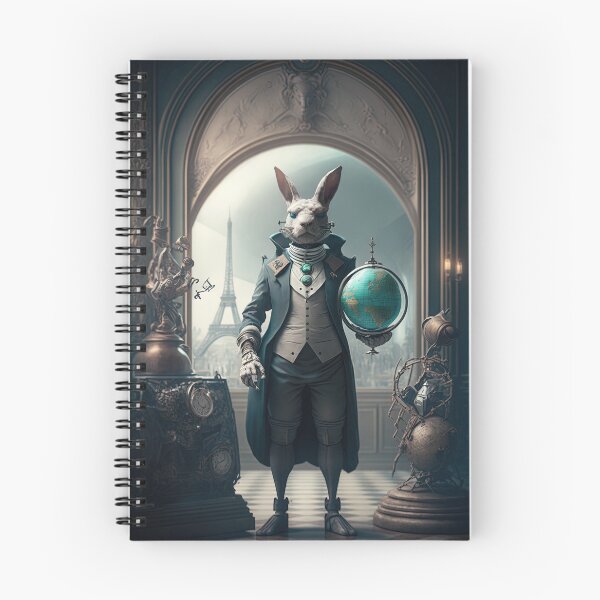 Item preview, Environmentalist Rabbit celebrating Earth Day - surrealist AI Generated Art designed and sold by Flowsaiartshop.