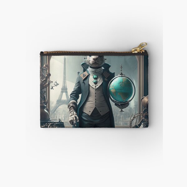 Item preview, Environmentalist Rabbit celebrating Earth Day - surrealist AI Generated Art designed and sold by Flowsaiartshop.