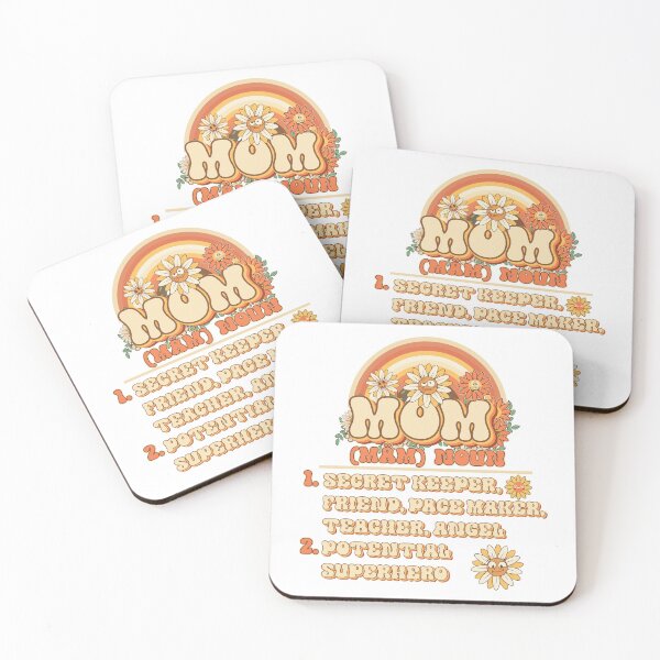 Item preview, Moms funny sarcastic quote Retro quote gift for funny mother Vintage floral pattern designed and sold by HomeCoquette.