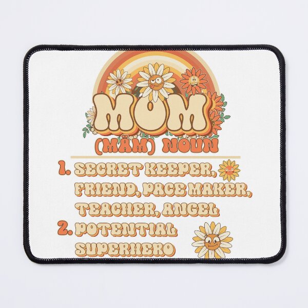 Item preview, Moms funny sarcastic quote Retro quote gift for funny mother Vintage floral pattern designed and sold by HomeCoquette.