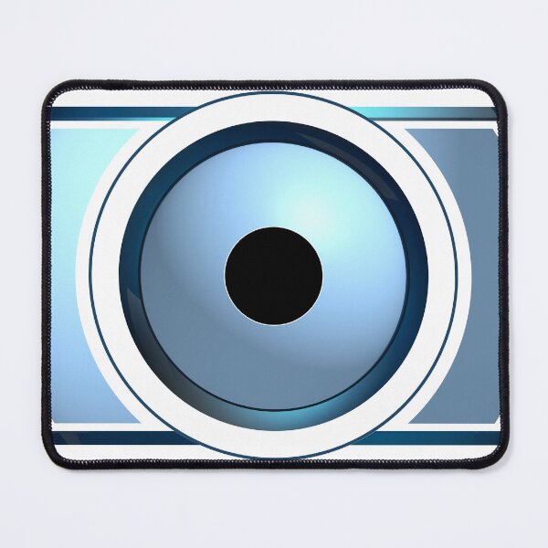 Item preview, Mati Evil Eye Blues White Oval designed and sold by Yiorgos Designs.