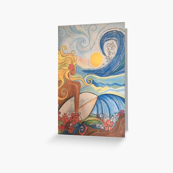 Item preview, Surfing girl designed and sold by Pamela Kirchheimer.