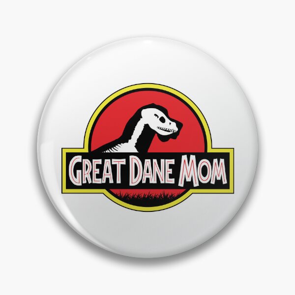 Artikelvorschau, (Für hellen Hintergrund) Jurassic Uncropped Great Dane Mom entworfen und verkauft von More Cute Dogs.