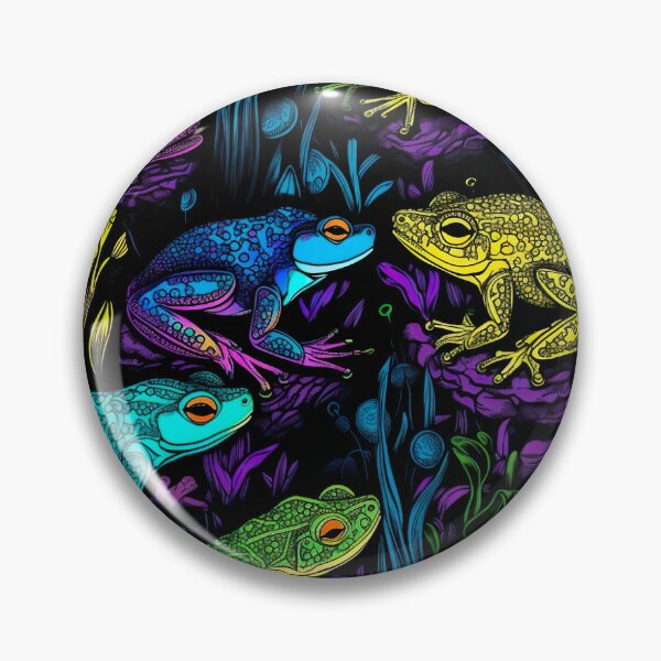 Item preview, Blacklight Trippy Tree Frogs designed and sold by Matt's Artificial Nature.