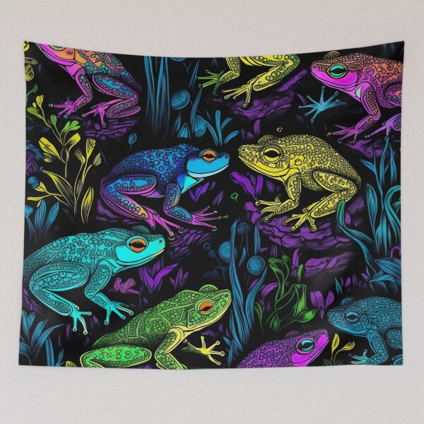 Item preview, Blacklight Trippy Tree Frogs designed and sold by Matt's Artificial Nature.