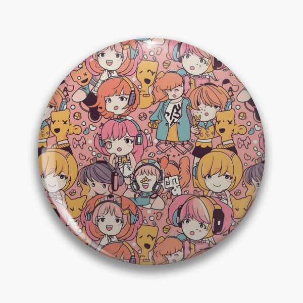 Item preview, Kawaii K-Pop - Cute K-Pop Pattern designed and sold by Reimagining  Images.