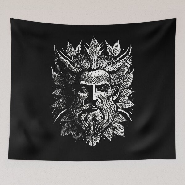 Item preview, Ancient Slavic God Veles master of forest and wild nature designed and sold by digitaldraw4you.