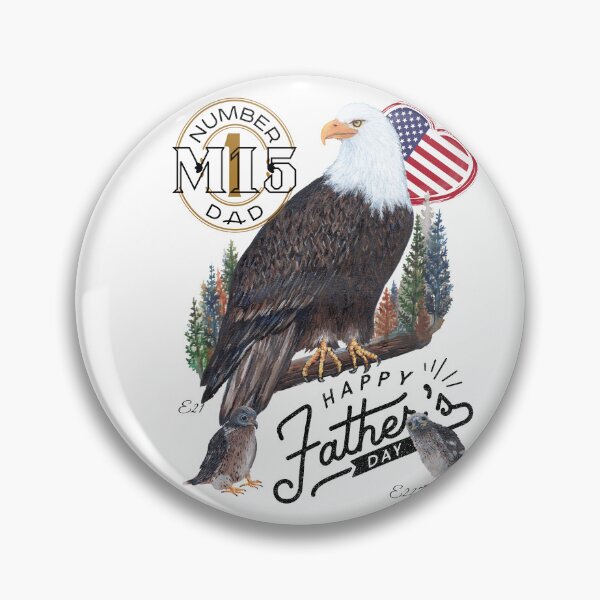 Item preview, Happy Father's Day - Bald Eagle M15 Art designed and sold by Roy & Tiffany.