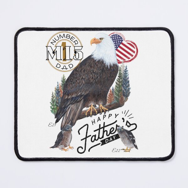 Item preview, Happy Father's Day - Bald Eagle M15 Art designed and sold by Roy & Tiffany.