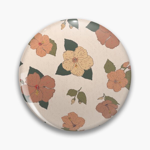 Item preview, Hibiscus texture background cream designed and sold by cezidesign.