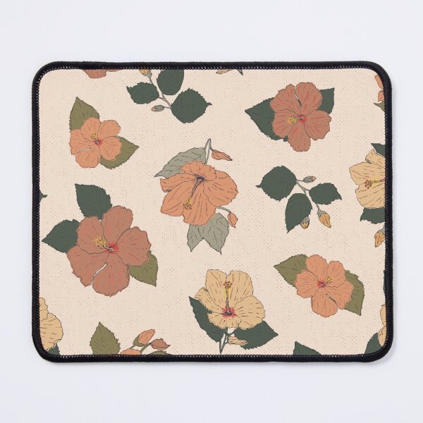 Item preview, Hibiscus texture background cream designed and sold by cezidesign.