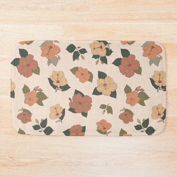 Item preview, Hibiscus texture background cream designed and sold by cezidesign.