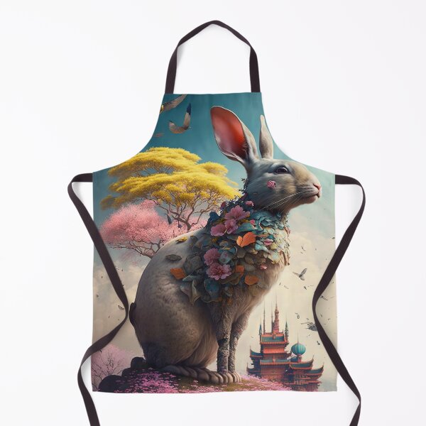 Item preview, The Year of The Rabbit 2023, Chinese Zodiac New Year 2023 - AI-Generated surrealist Art designed and sold by Flowsaiartshop.
