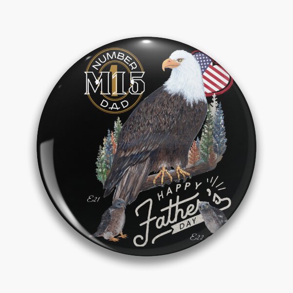 Item preview, Happy Father's Day - Bald Eagle M15 Art designed and sold by Roy & Tiffany.