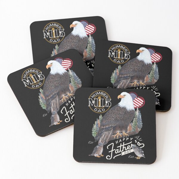 Item preview, Happy Father's Day - Bald Eagle M15 Art designed and sold by Roy & Tiffany.