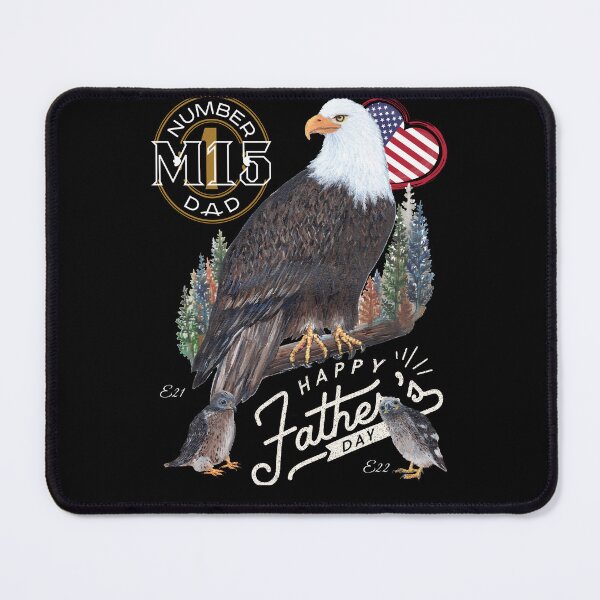 Item preview, Happy Father's Day - Bald Eagle M15 Art designed and sold by Roy & Tiffany.