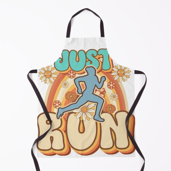 Item preview, Just run Runner retro quote gift for running Vintage floral pattern designed and sold by HomeCoquette.