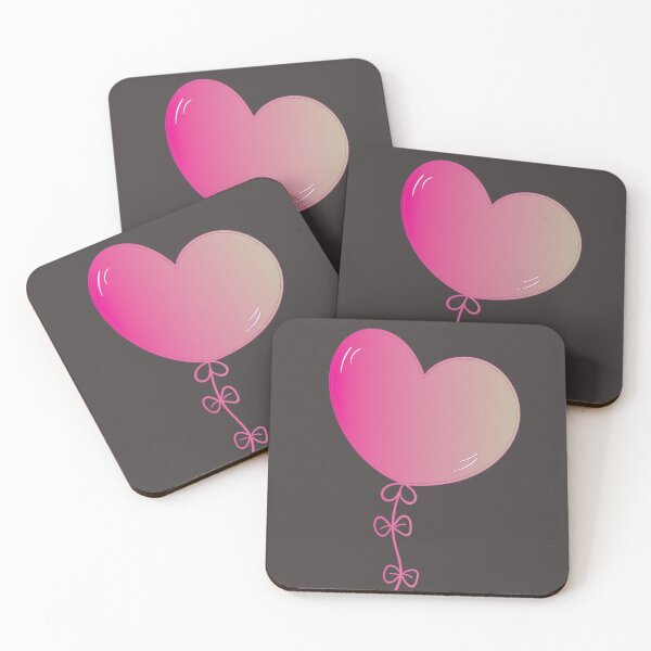 Item preview, Pink Balloon Heart Shaped designed and sold by SuziSukiDesigns.