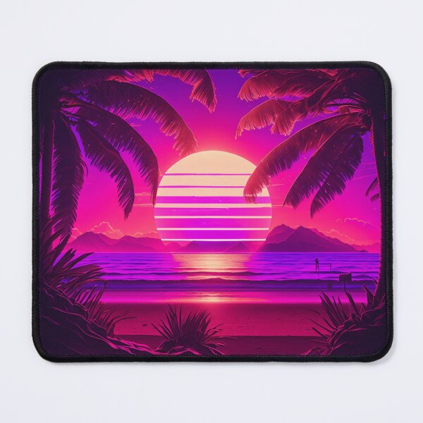 Item preview, Synthwave Palms And Sunset designed and sold by VhsNeon.