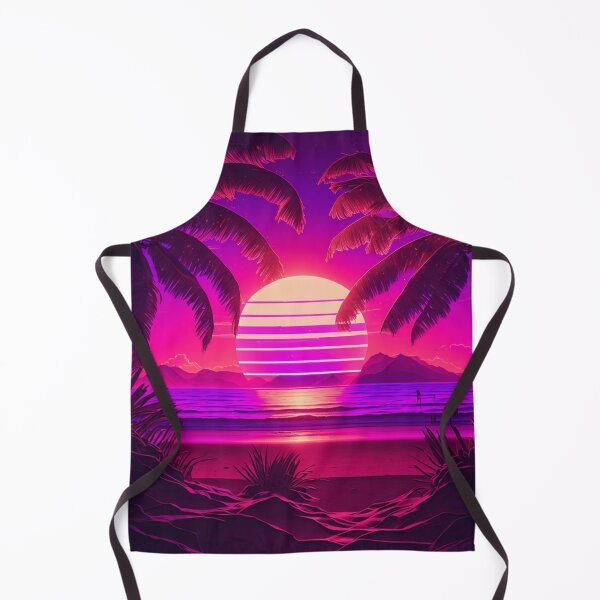 Item preview, Synthwave Palms And Sunset designed and sold by VhsNeon.