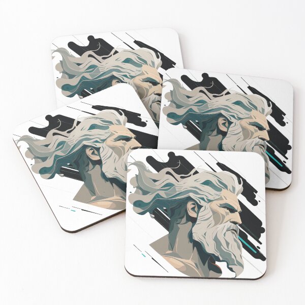 Item preview, Zeus, Thunder God - Sleek Minimalist Vector Art designed and sold by Ares4Art.